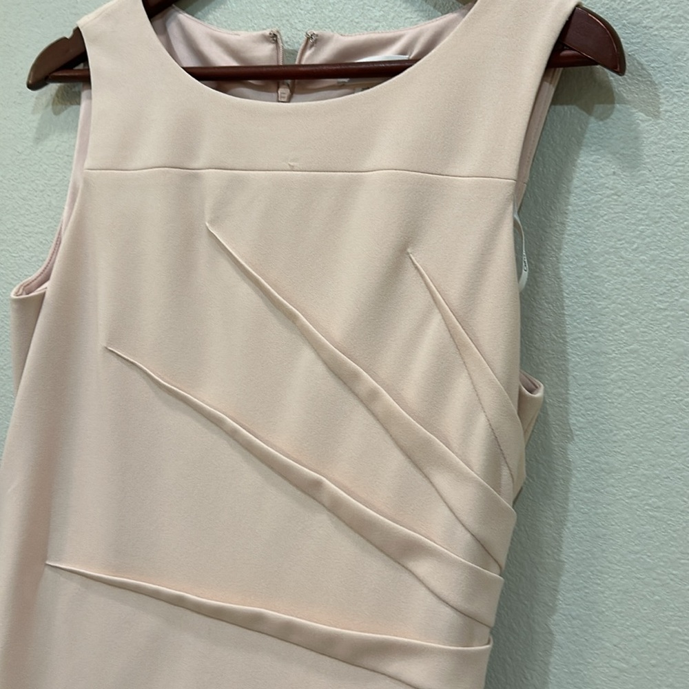 Calvin Klein Blush Pink Starburst Sheath Dress - Picture 3 of 4